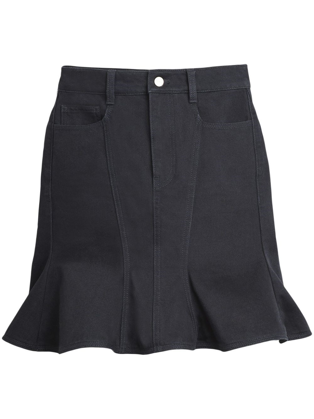 Marc Jacobs Denim Cotton Mini Skirt In Black