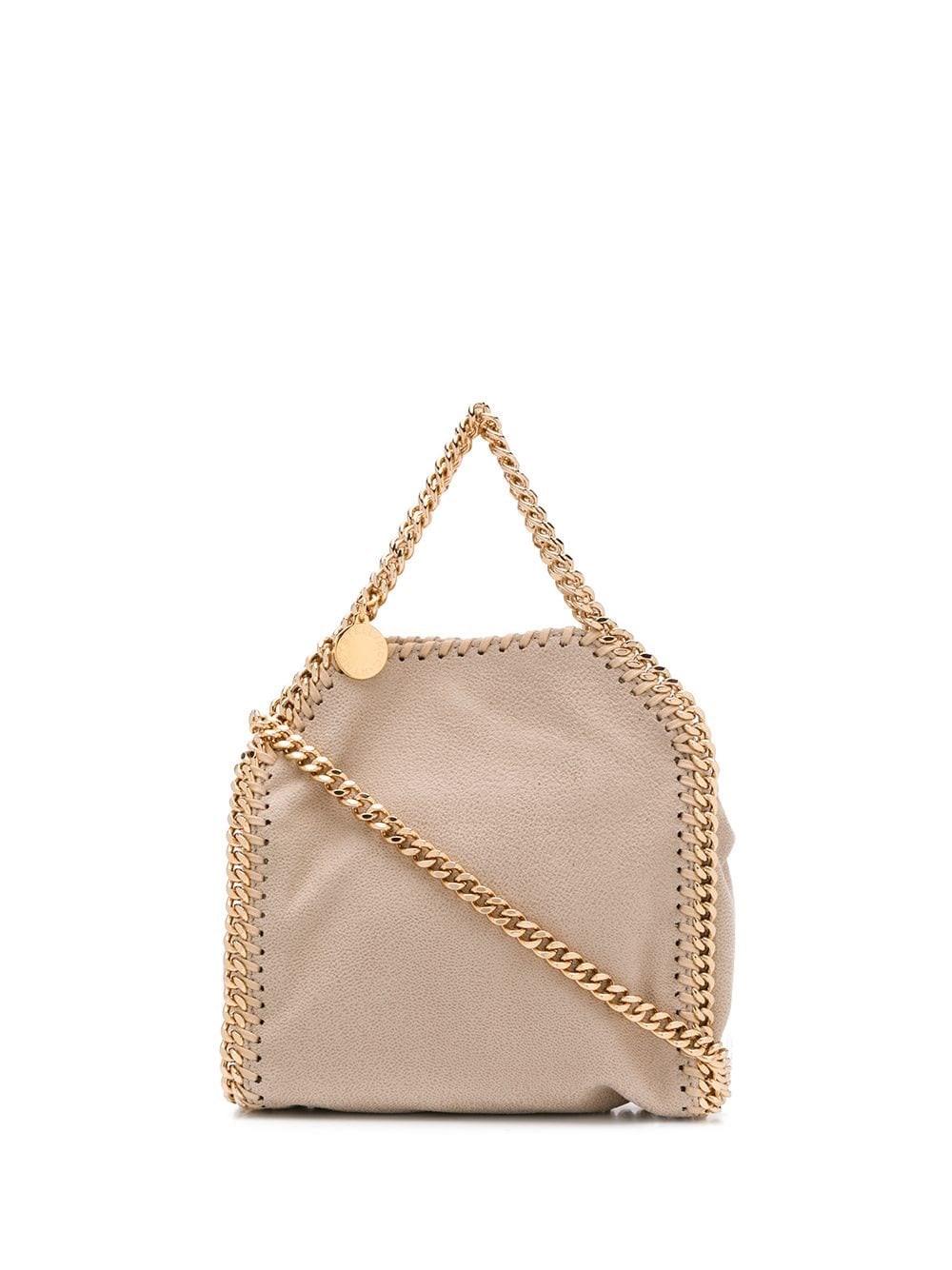Stella Mccartney Falabella Tiny Crossboydy Bag In Sand