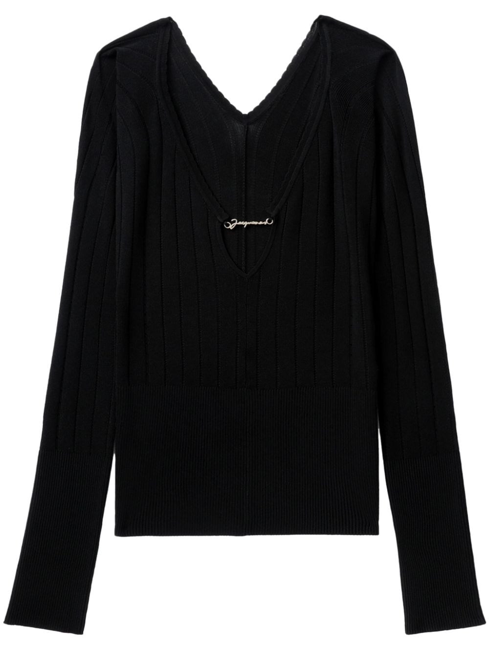 Jacquemus Pralu Top With Viscose Blend