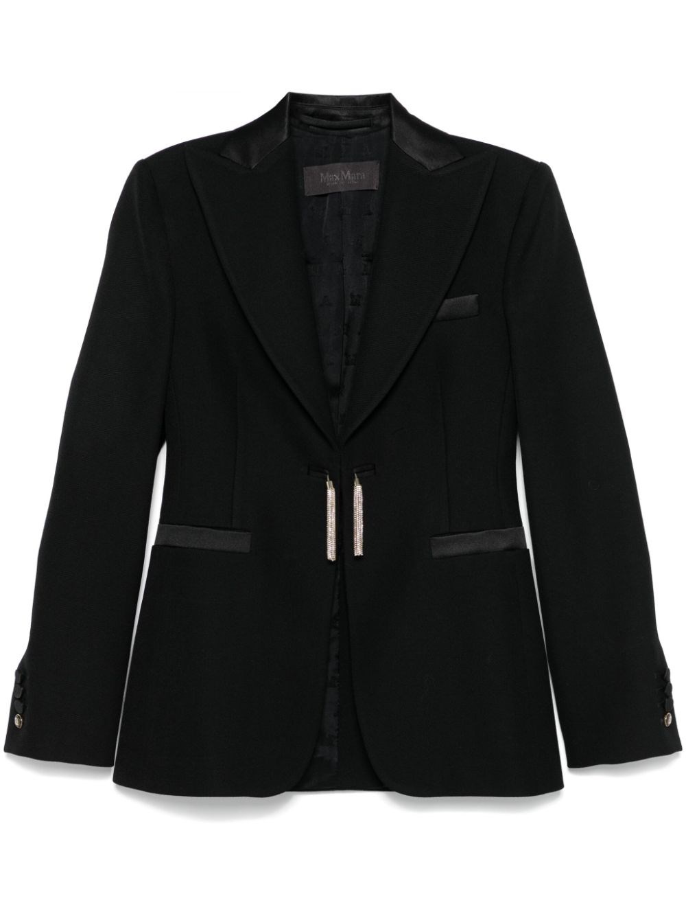 Max Mara Virgin Wool Tassel-fastened Blazer