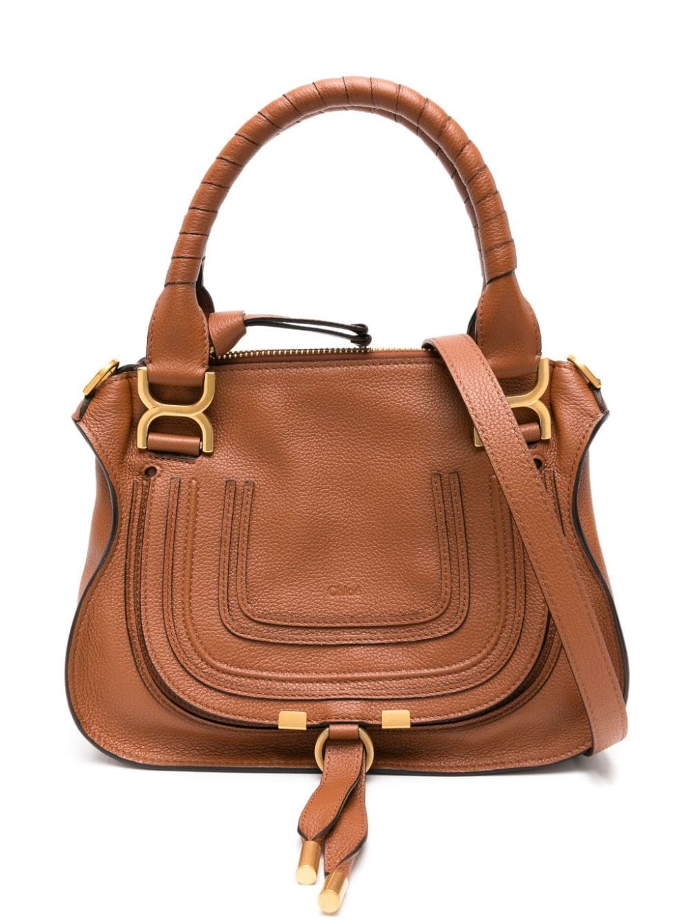 Chloé Chloe Women Brown Leather Medium Marcie Handbag