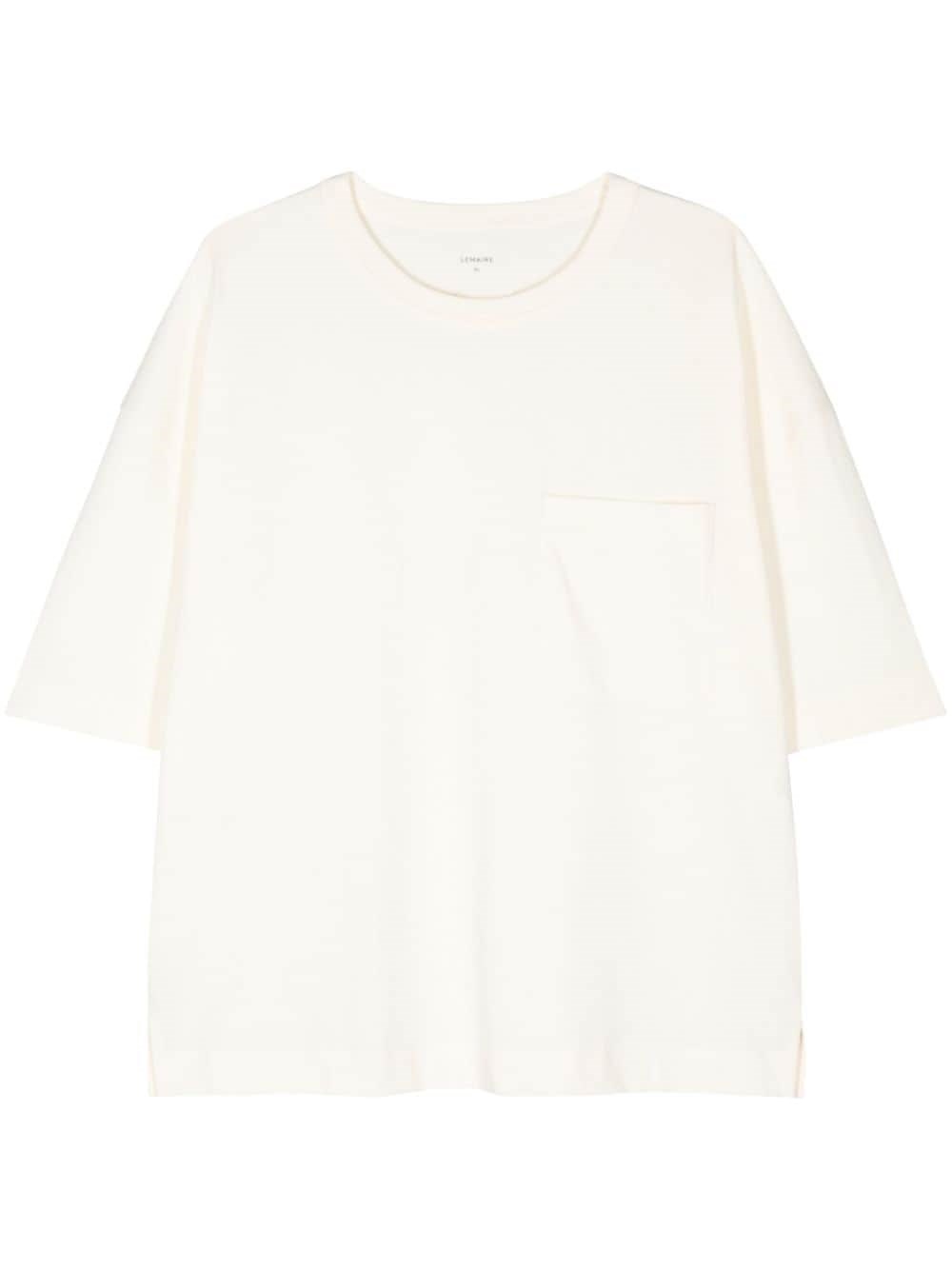 Lemaire Oversized Cotton T-shirt In White