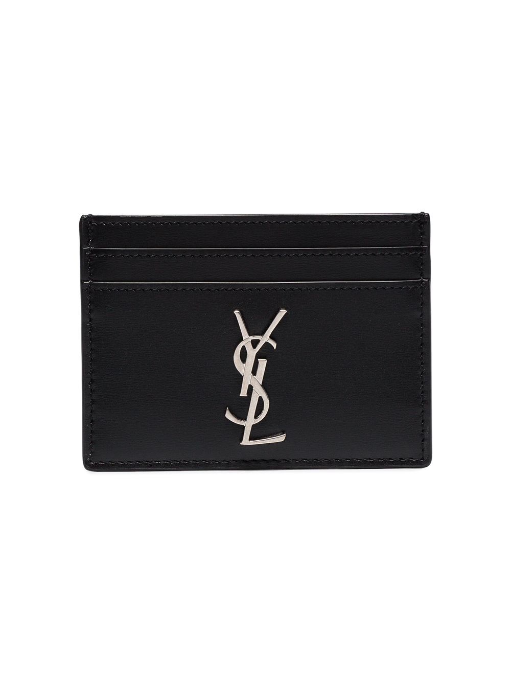 Cassandre Leather Card Case - Saint Laurent - Modalova