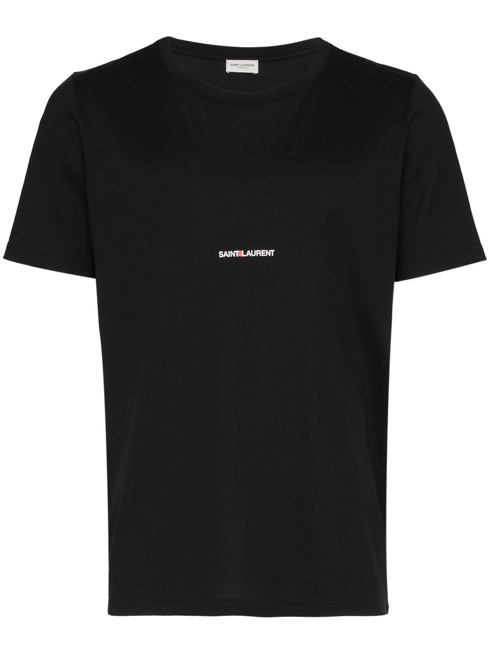 Saint Laurent Logo Cotton T-Shirt - Saint Laurent - Modalova