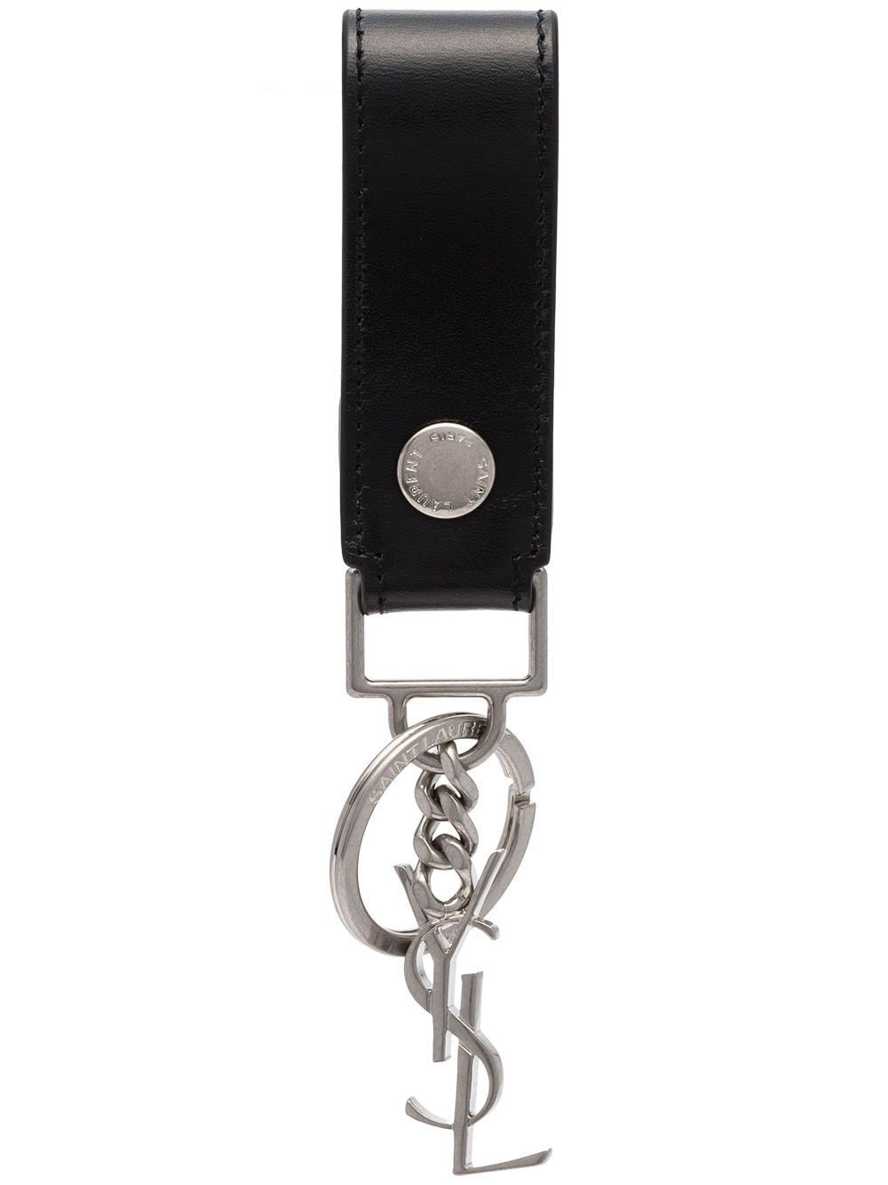 Saint Laurent Cassandre Leather Key Holder