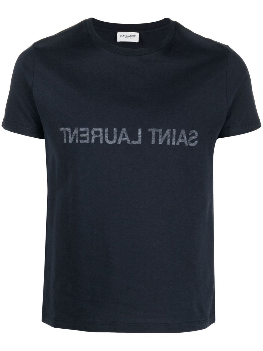 Saint Laurent Logo Cotton T-Shirt - Saint Laurent - Modalova