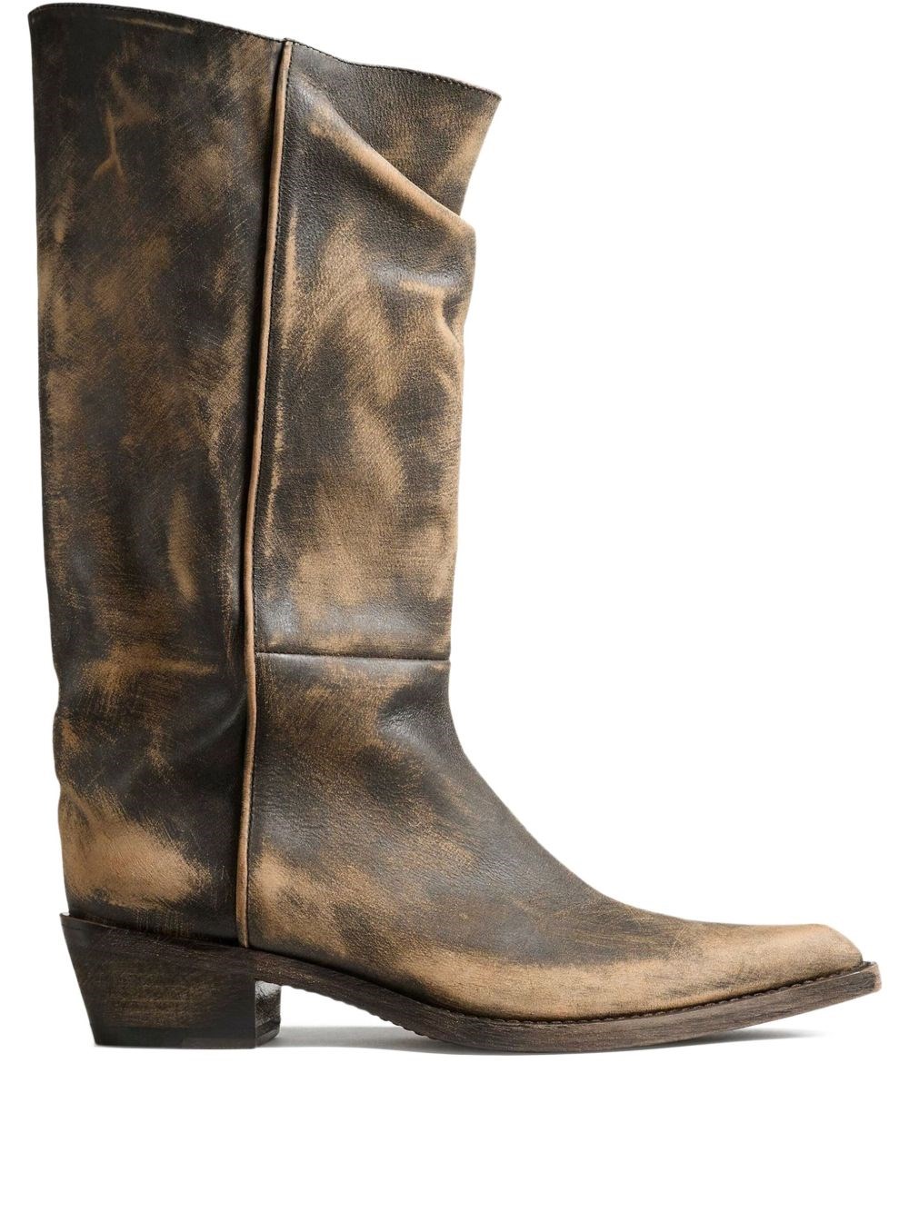 KHAITE Clive Leather Boots - KHAITE - Modalova