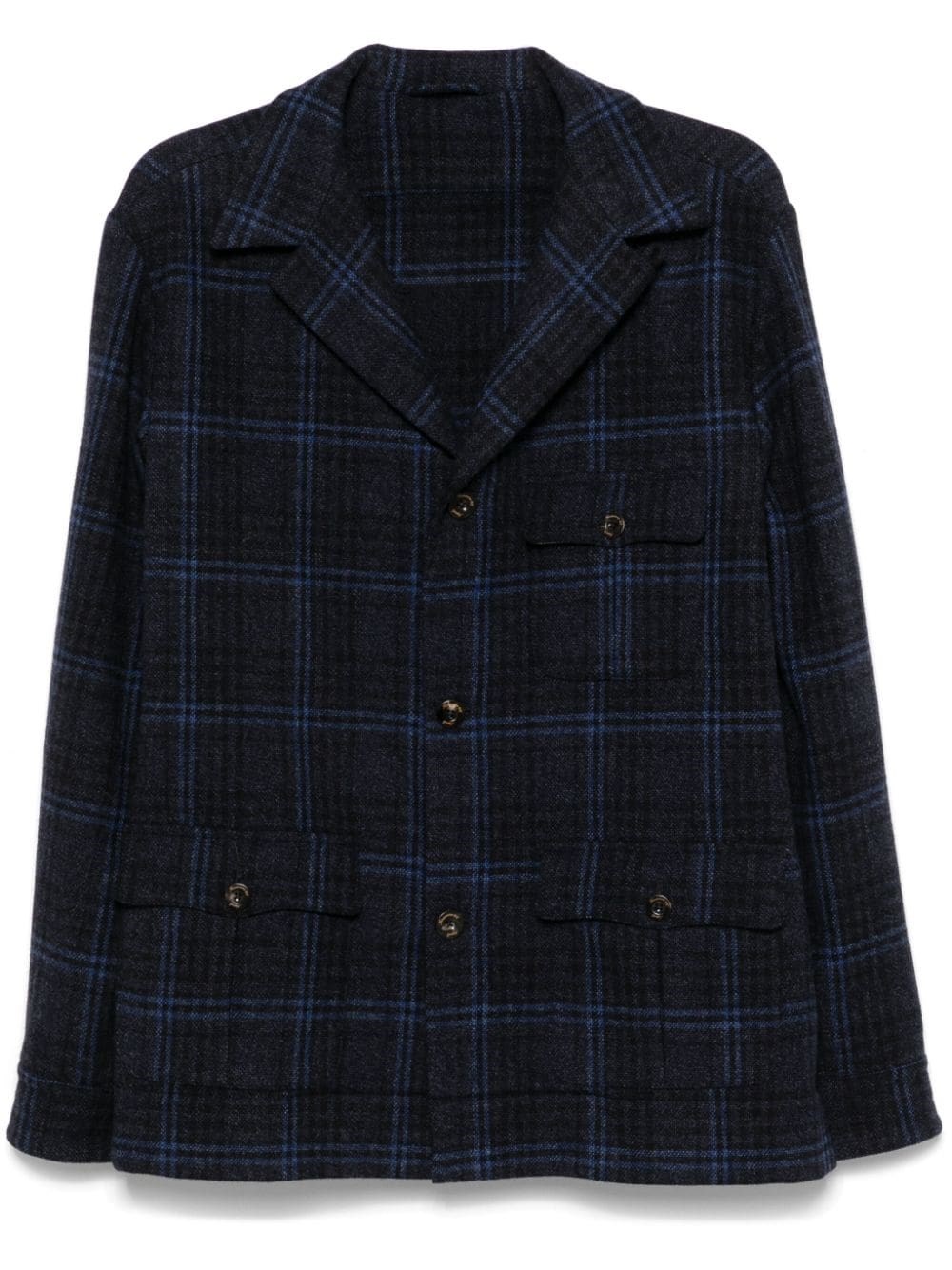 Wool Single-Breasted Jacket - FINAMORE 1925 NAPOLI - Modalova