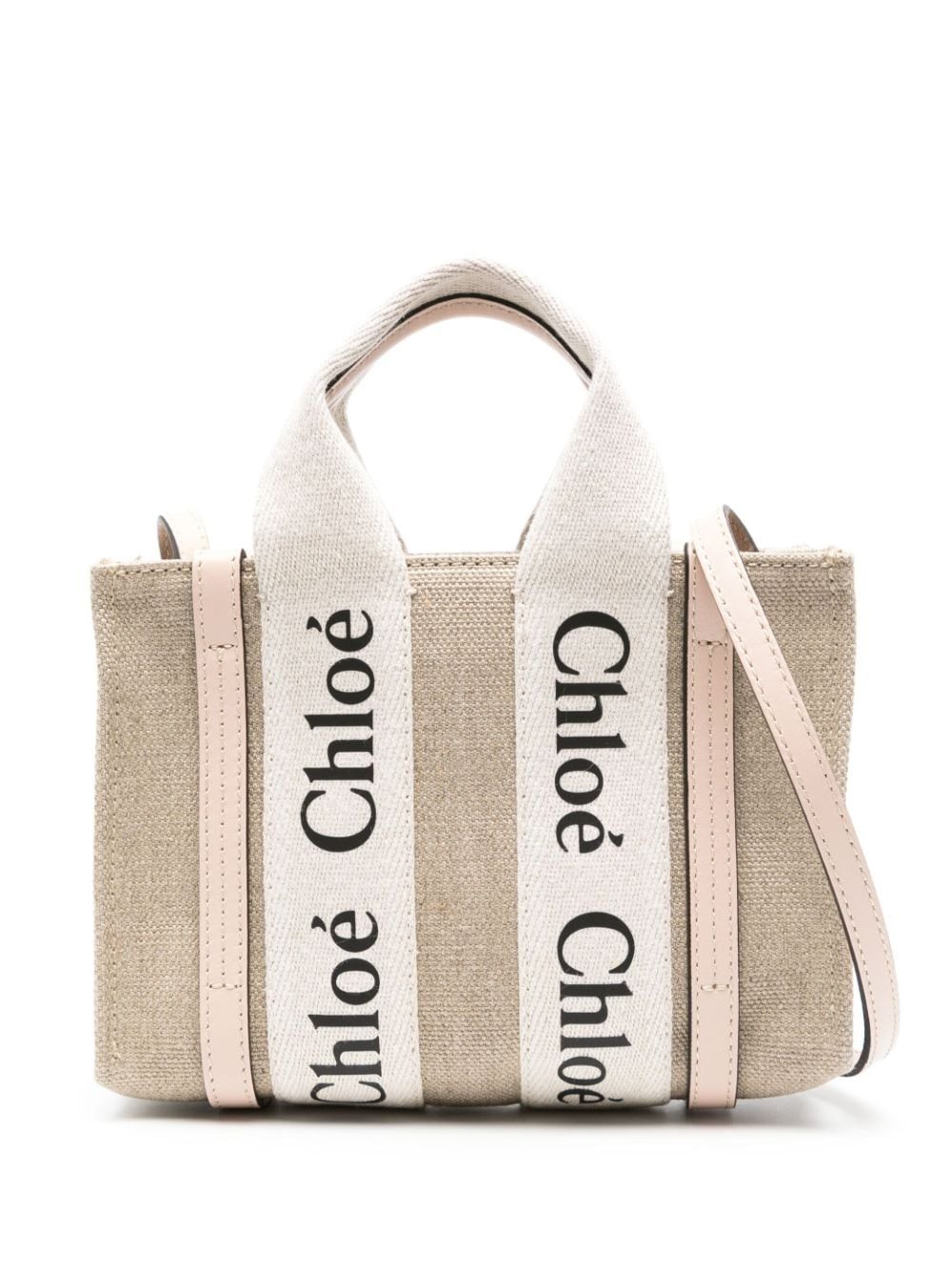 Chloè Woody Mini Canvas Tote - Chloè - Modalova