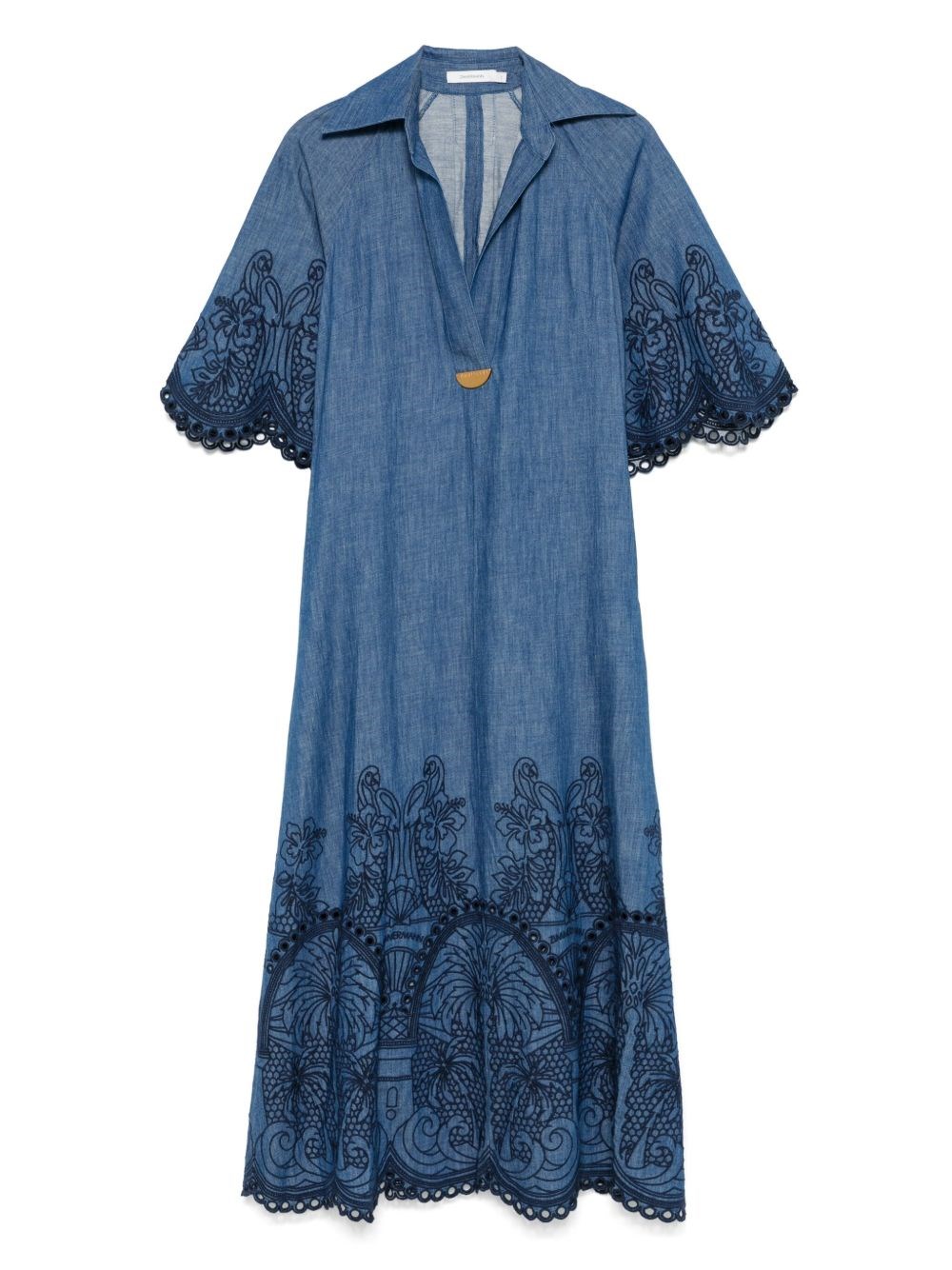 Coco Embroidered Denim Dress - Zimmermann - Modalova