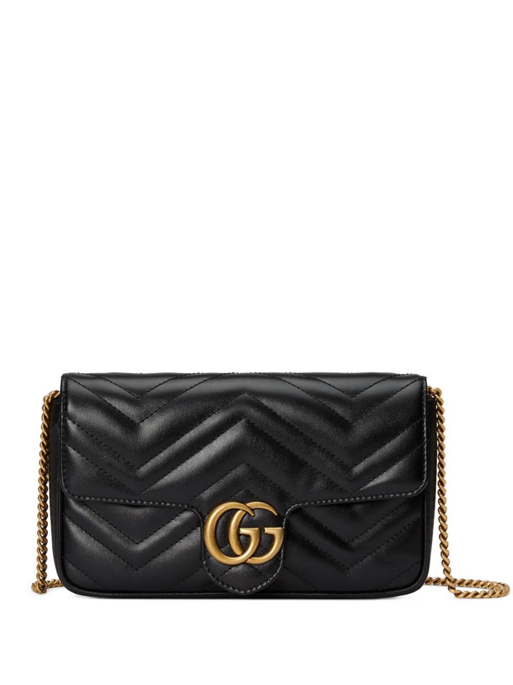 Gucci Gg Marmont Leather Mini Bag And Card Case Set