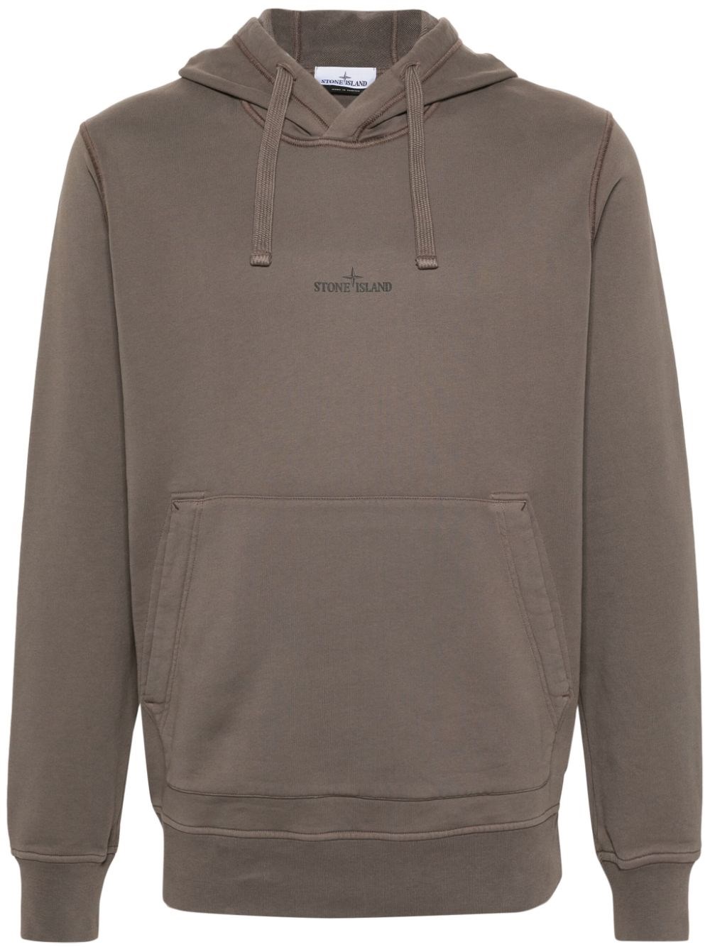 Stone Island Logo-print Cotton Hoodie