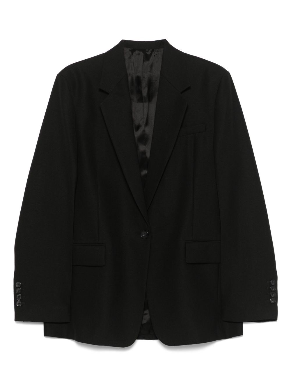 Wool Blend Single-Breasted Blazer Jacket - TOTEME - Modalova