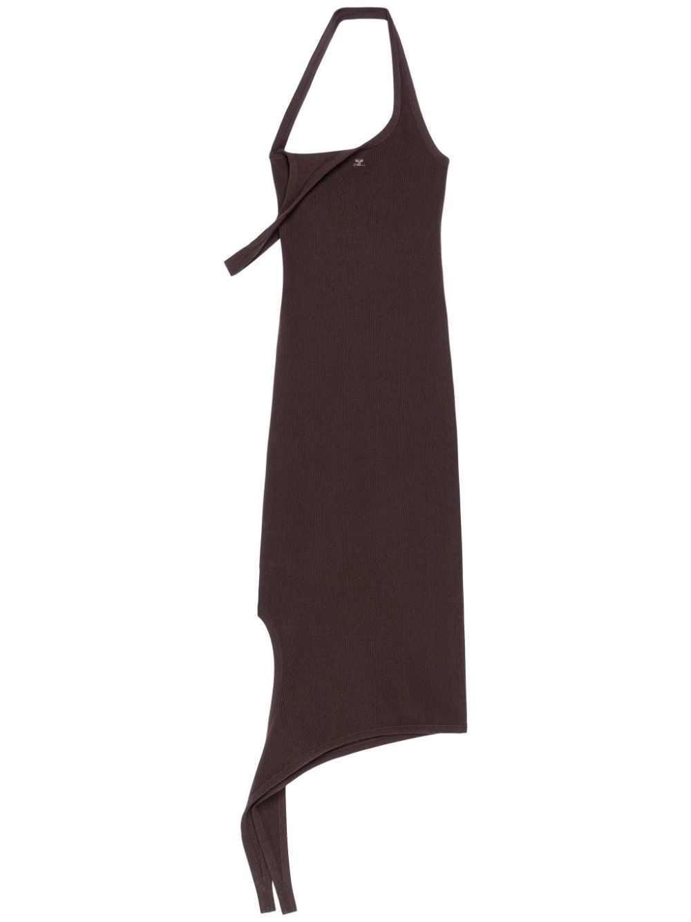 Courrèges Knit Dress In Brown