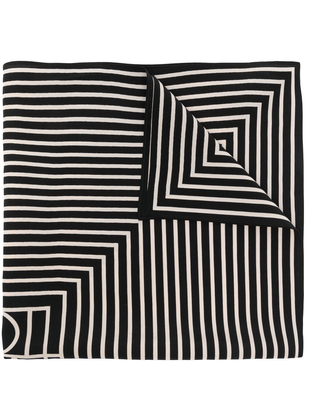 Totême Toteme Monogram Silk Scarf