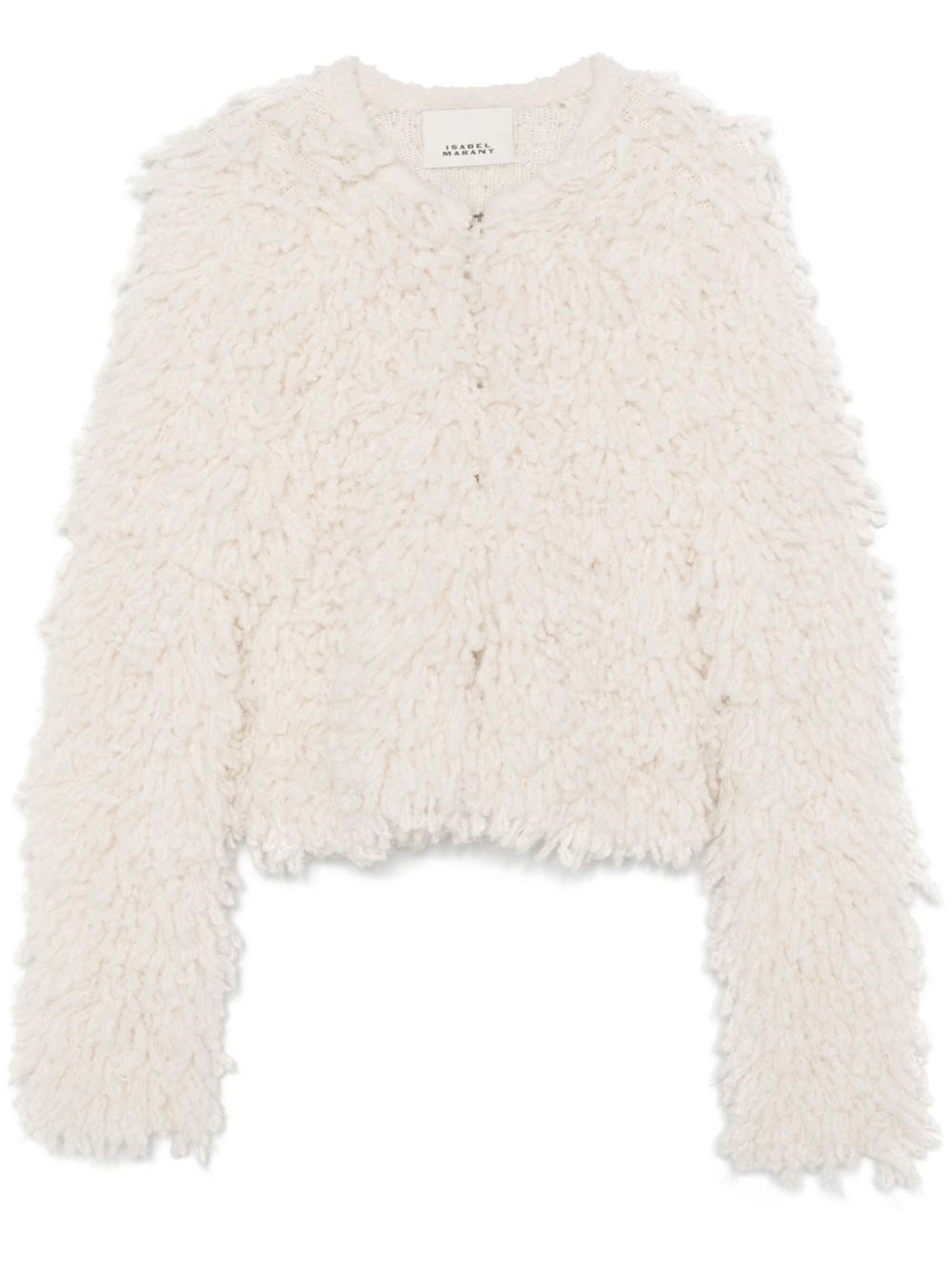 Isabel Marant Fedra Wool Blend Jacket In Neutral