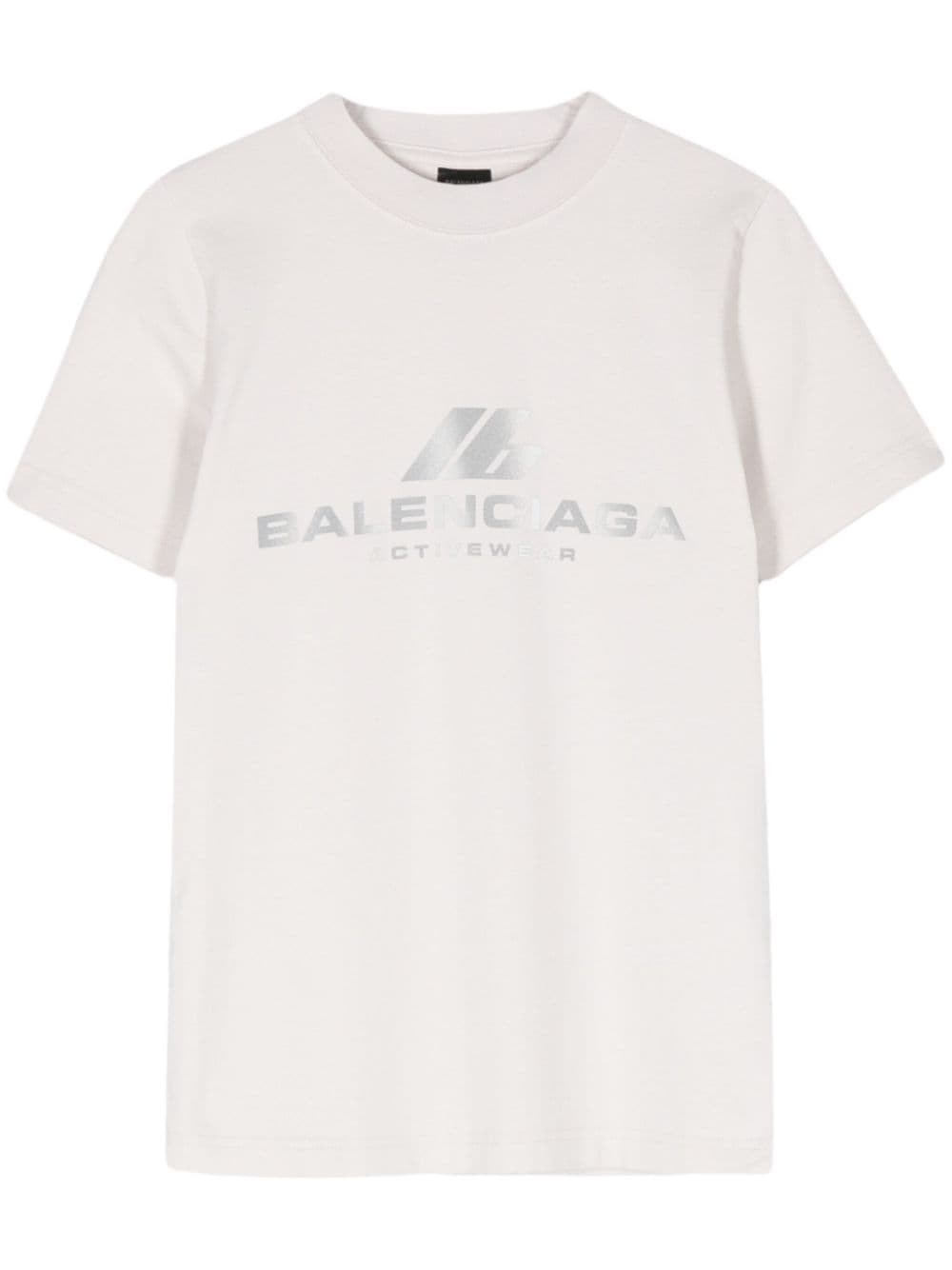 Balenciaga Women Logo Cotton T-shirt