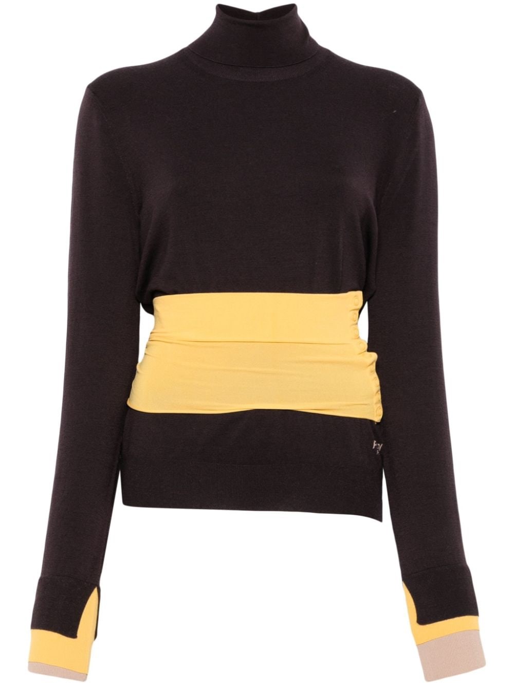 Fendi Wool Polo Neck Jumper