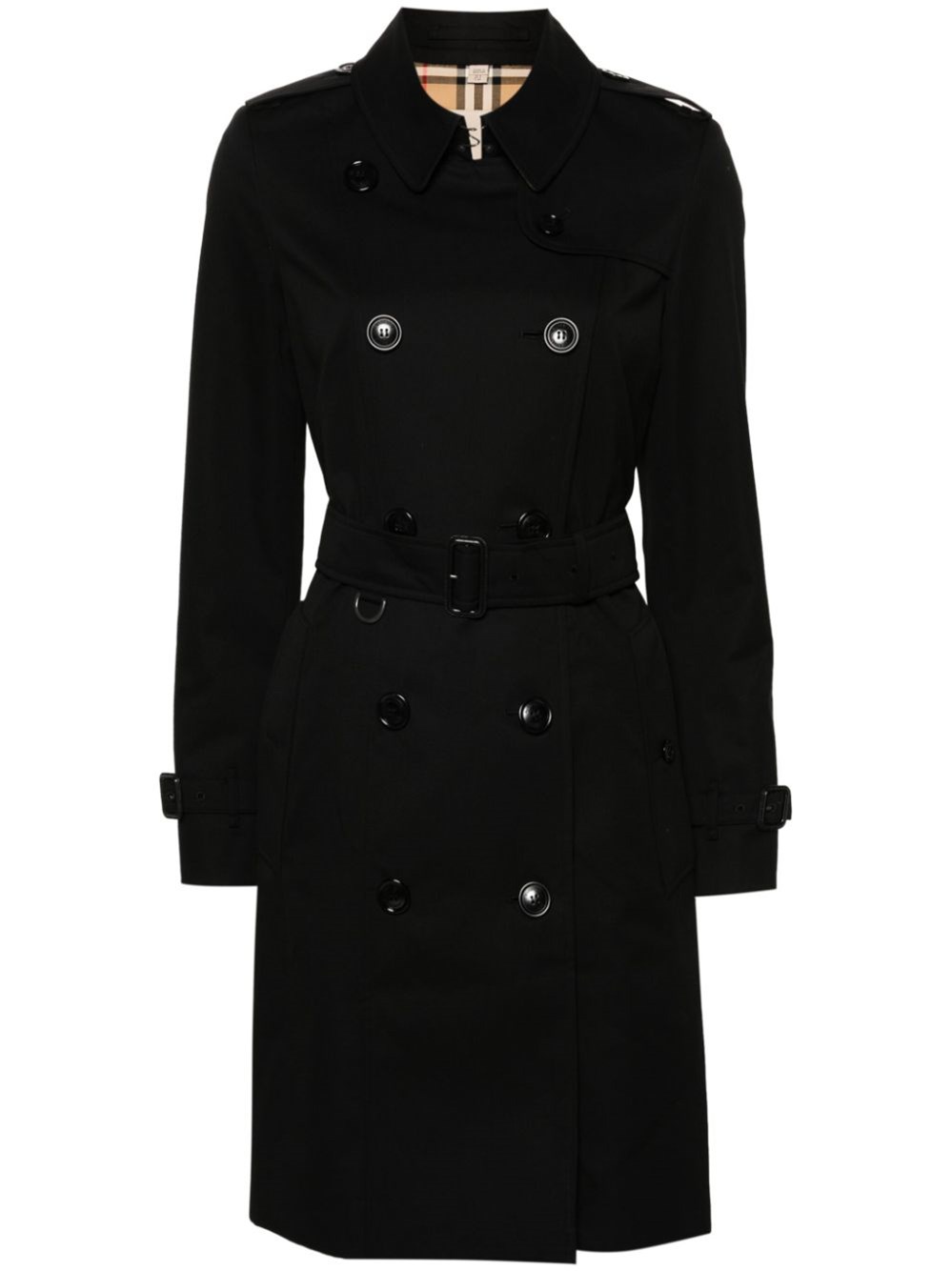Burberry Double-breasted Trench Coat With Tailored Silhouette