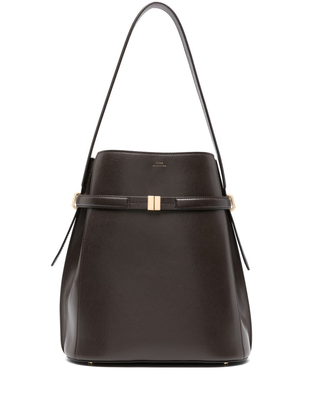 TOTEME Leather Belted Bucket Bag