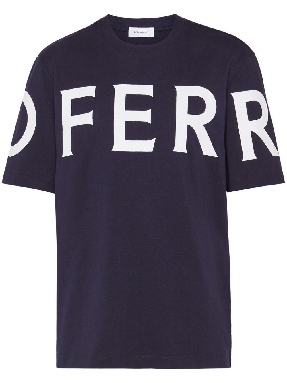 Ferragamo Logo Cotton T-Shirt - Ferragamo - Modalova