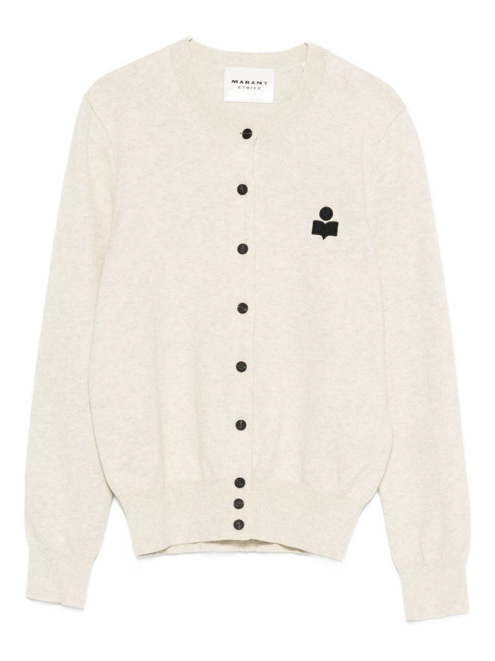 Isabel Marant Étoile Marant Etoile Mona Wool And Cotton Blend Cardigan In Orange