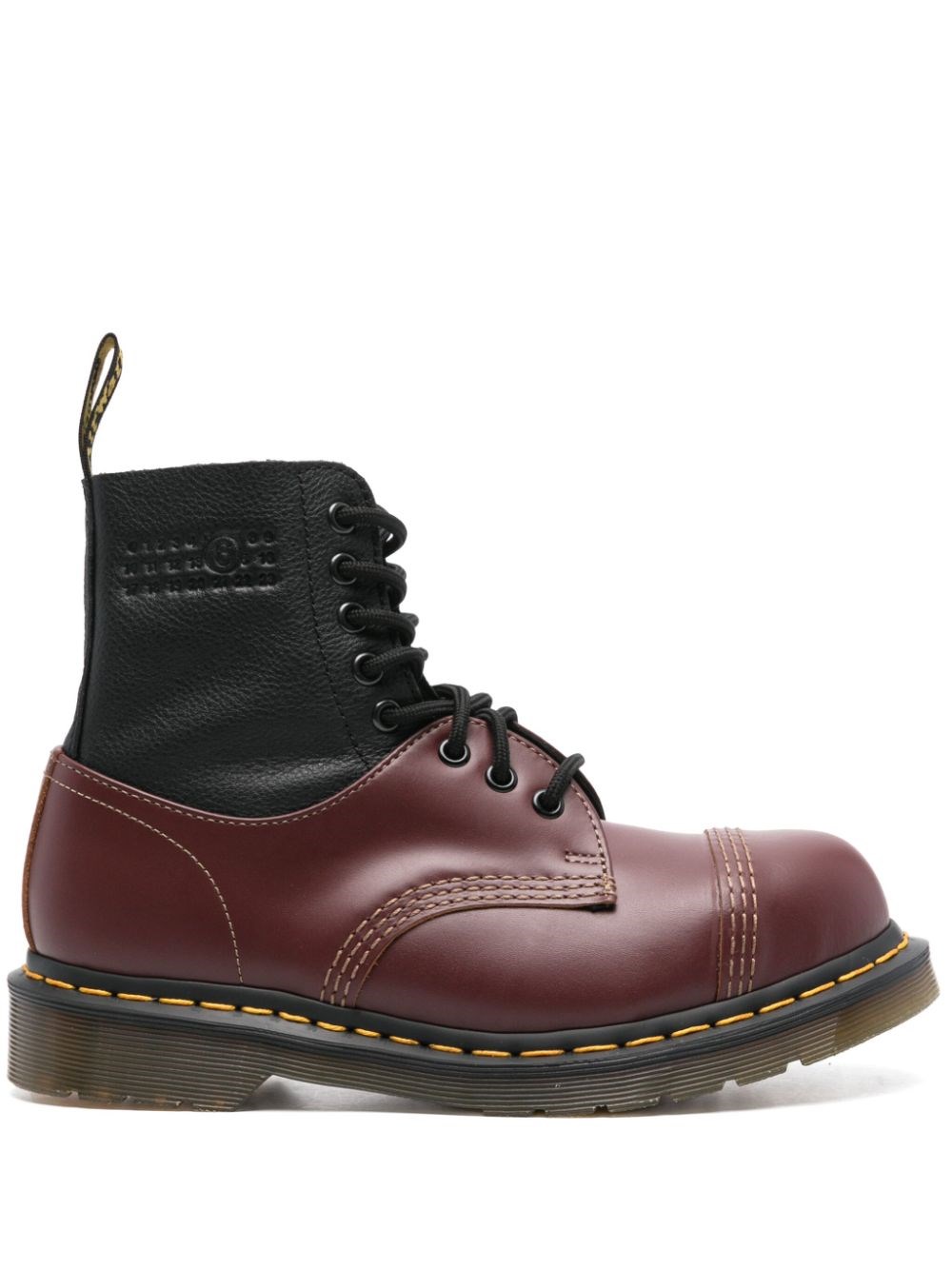 Leather Ankle Boots - MM6 X DR.MARTENS - Modalova