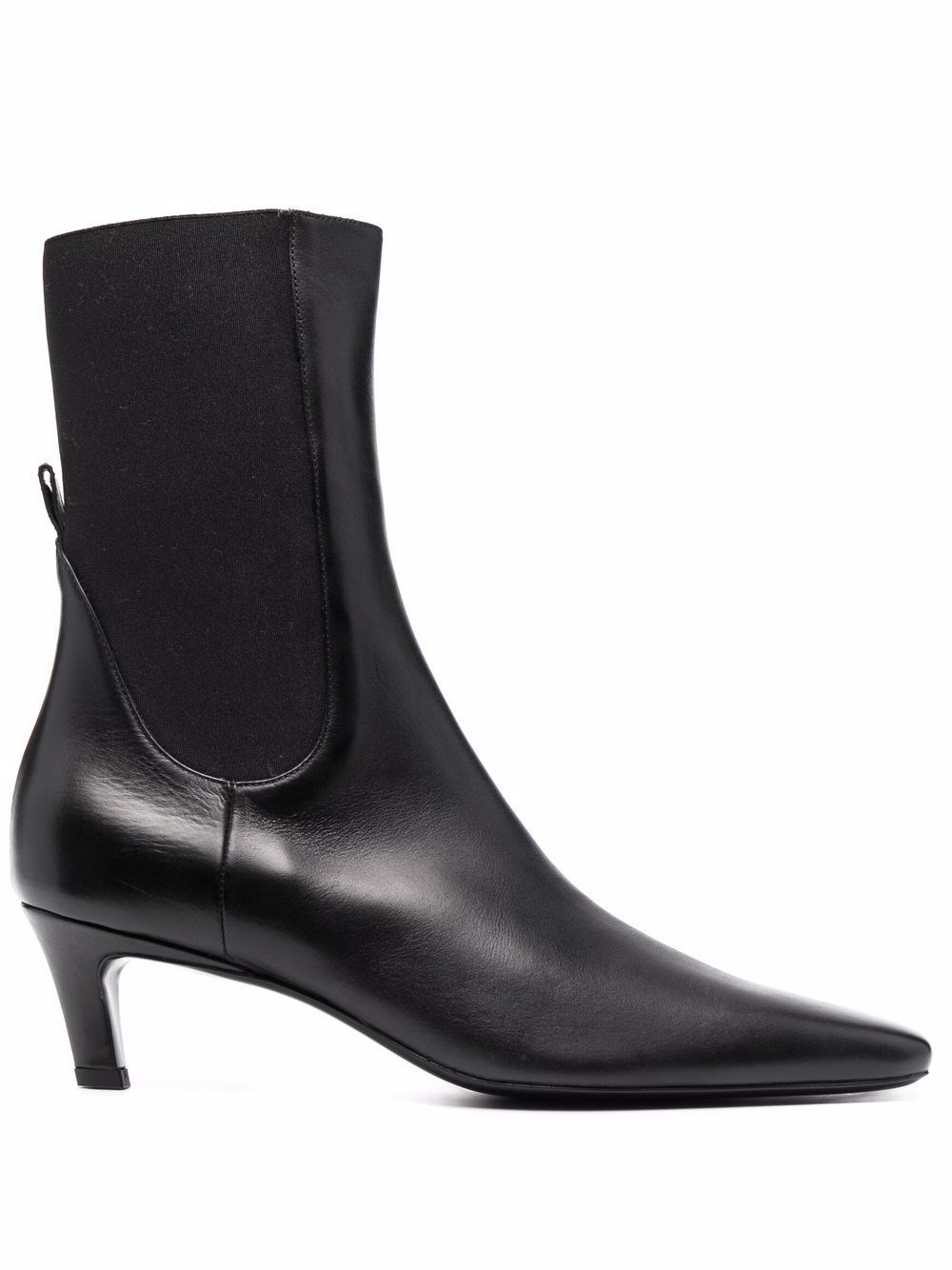 Totême Toteme Leather Mid Heel Boots