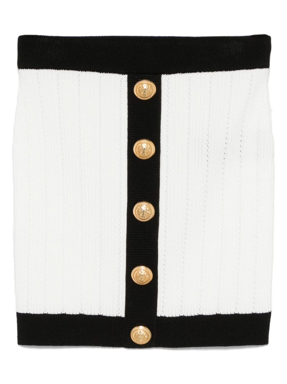 Balmain Knitted Buttoned Mini Skirt - Balmain - Modalova