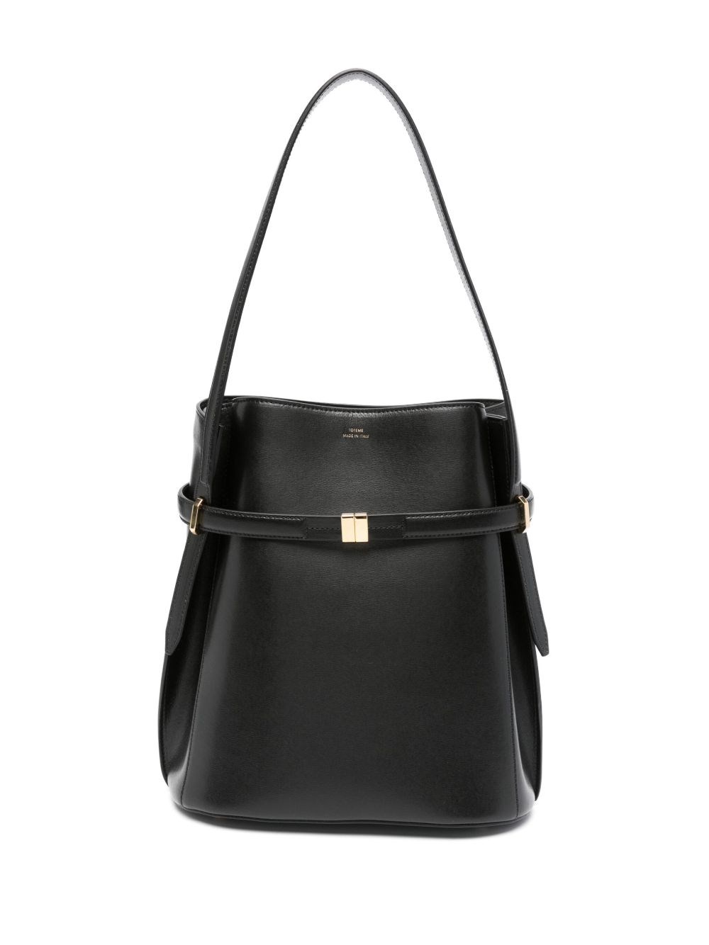 TOTEME Leather Belted Bucket Bag