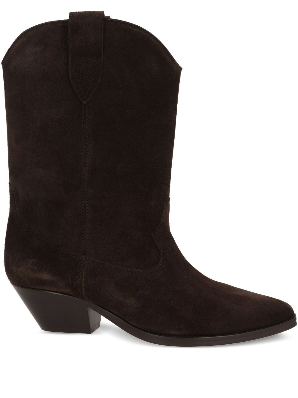 Isabel Marant Ankle Boots In Luxurious Calf Velvet Leather With Sleek Design And Quality Finish In Brown