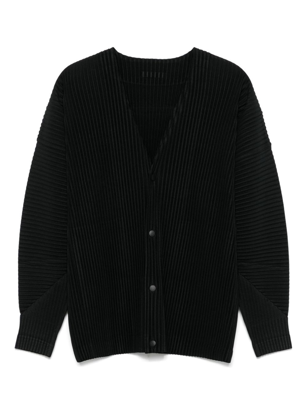 V-Necked Pleated T-Shirt - HOMME PLISSE' ISSEY MIYAKE - Modalova