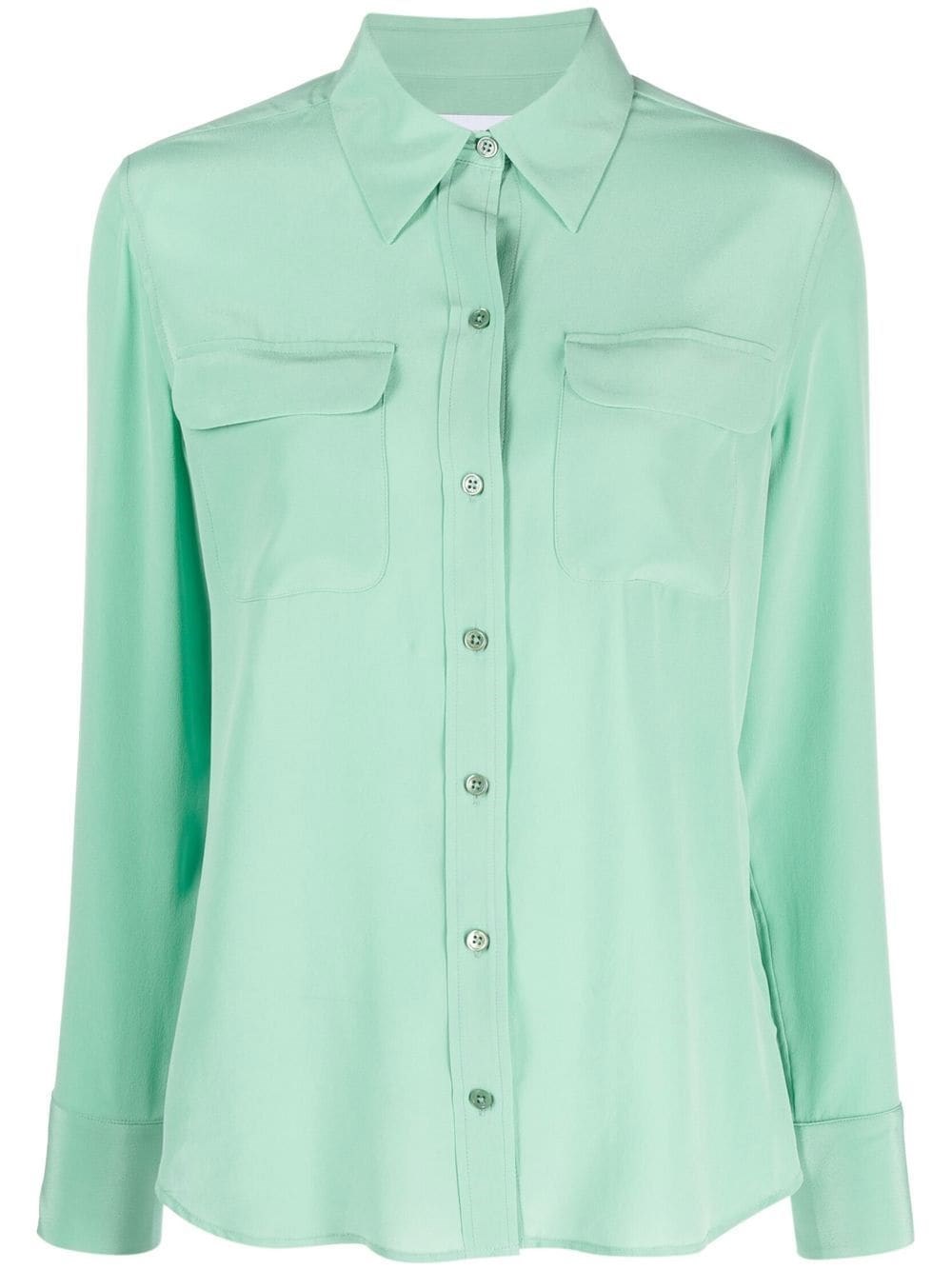 Equipment Slim Signature Shirt In Misty Jade