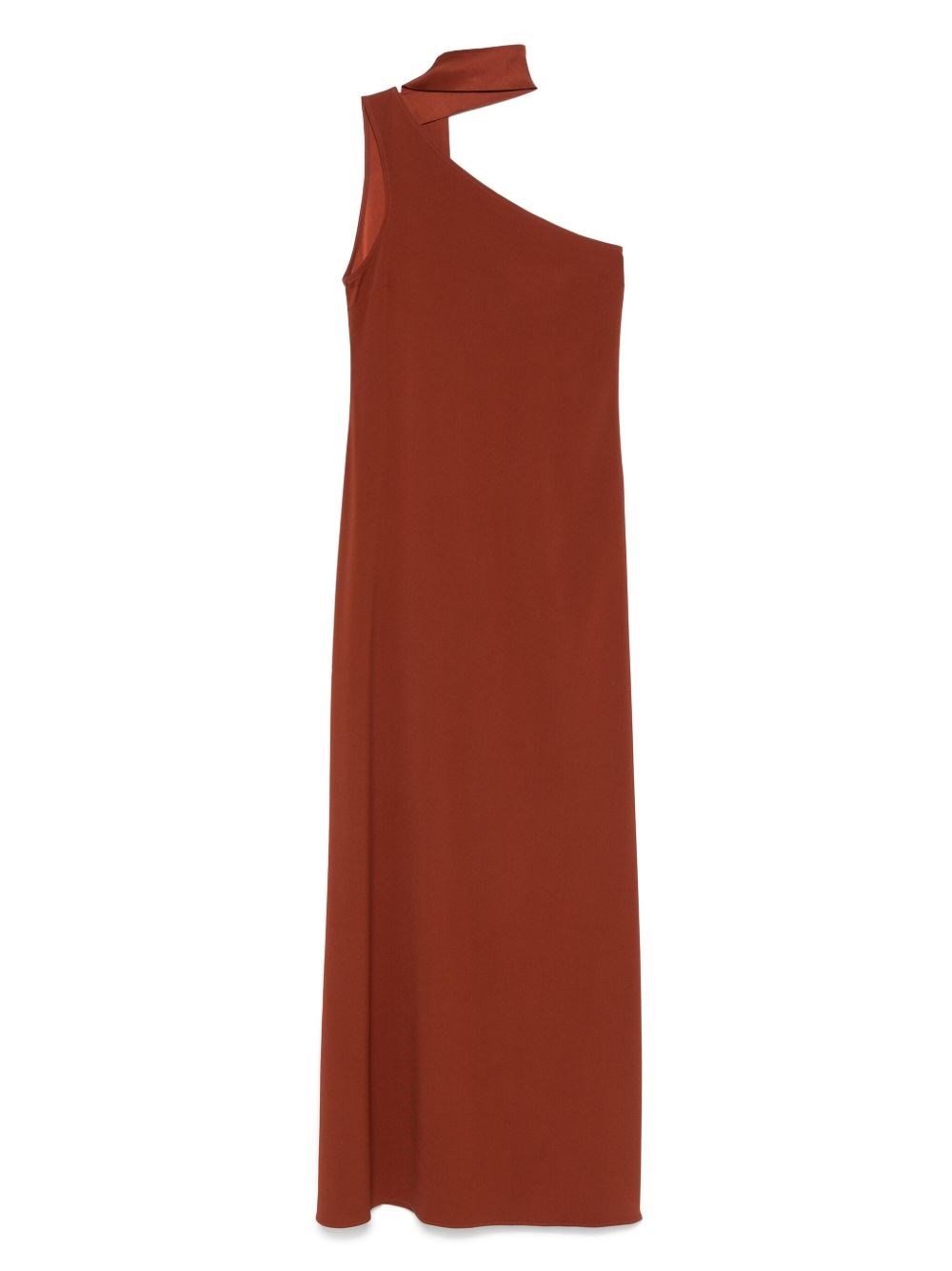 Taller Marmo Fringe Detail One-shoulder Maxi Dress