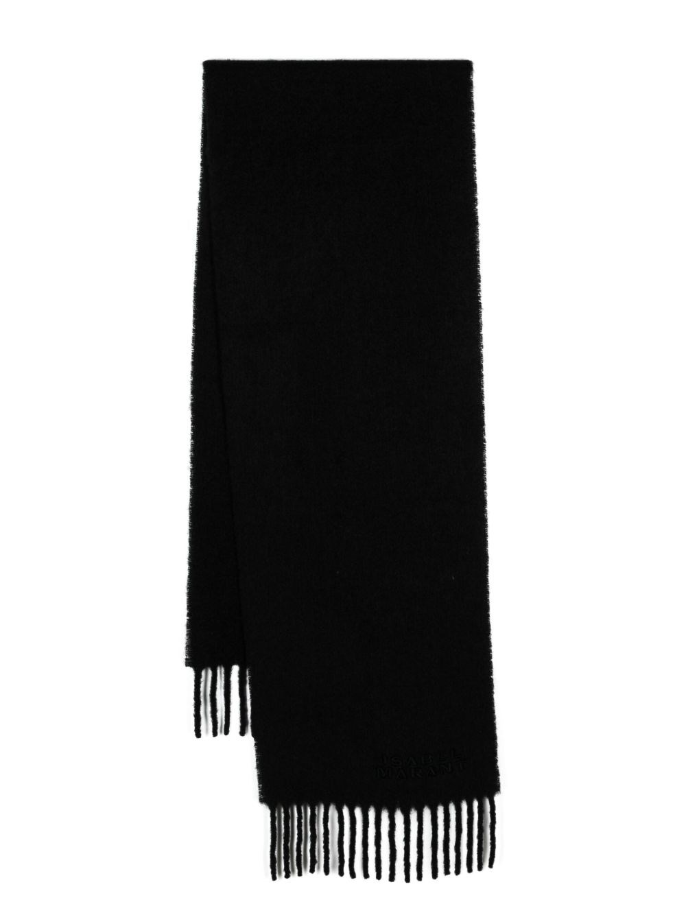 Isabel Marant Firny Wool Scarf In Black