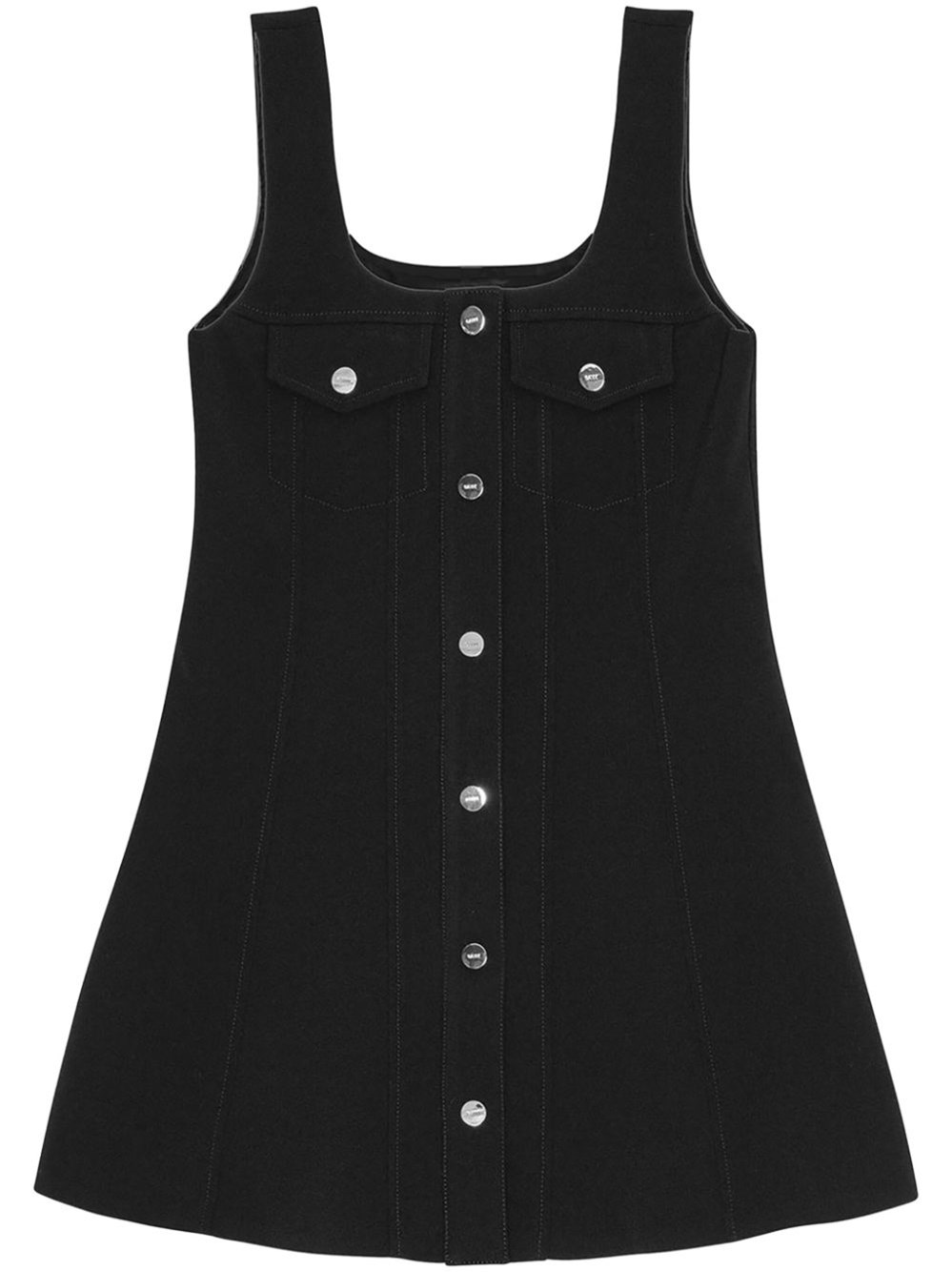 Ganni Women Bonded Crepe Mini Dress