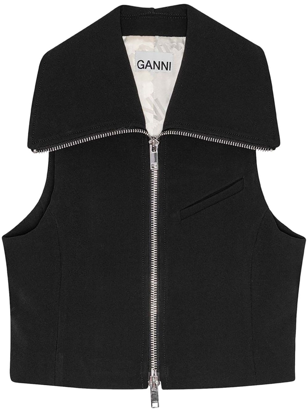 GANNI Zipped Vest - GANNI - Modalova