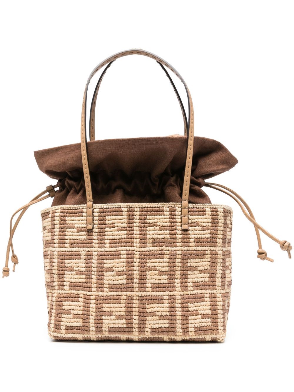 Fendi Roll Small Straw Tote - Fendi - Modalova