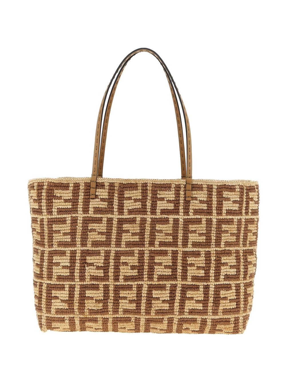 Fendi Roll Large Straw Tote - Fendi - Modalova