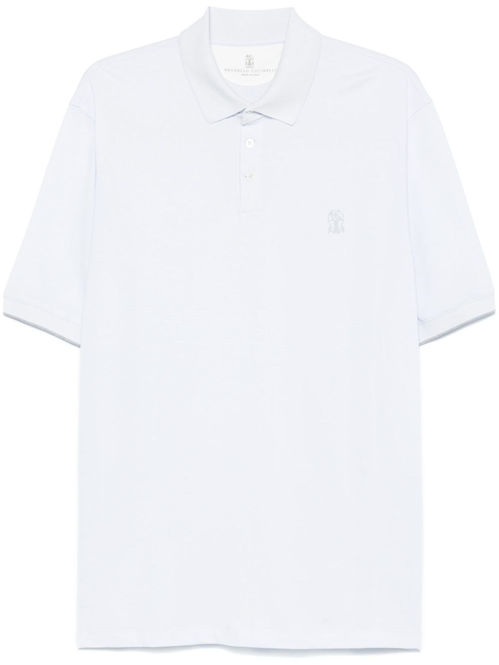 Logo Cotton Polo Shirt - Brunello Cucinelli - Modalova