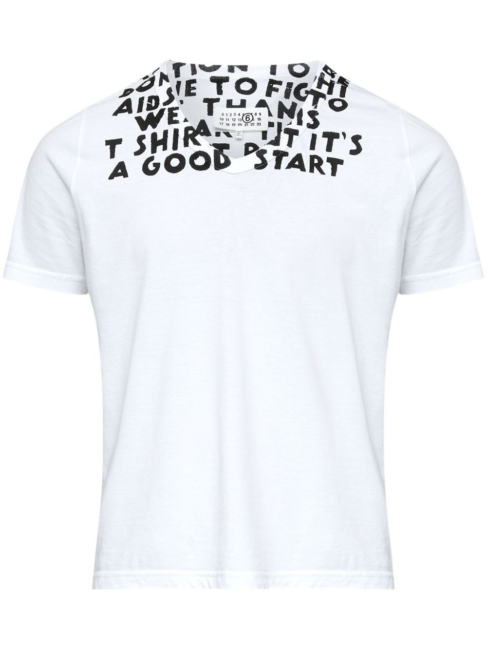 Printed Cotton T-Shirt - MM6 Maison Margiela - Modalova