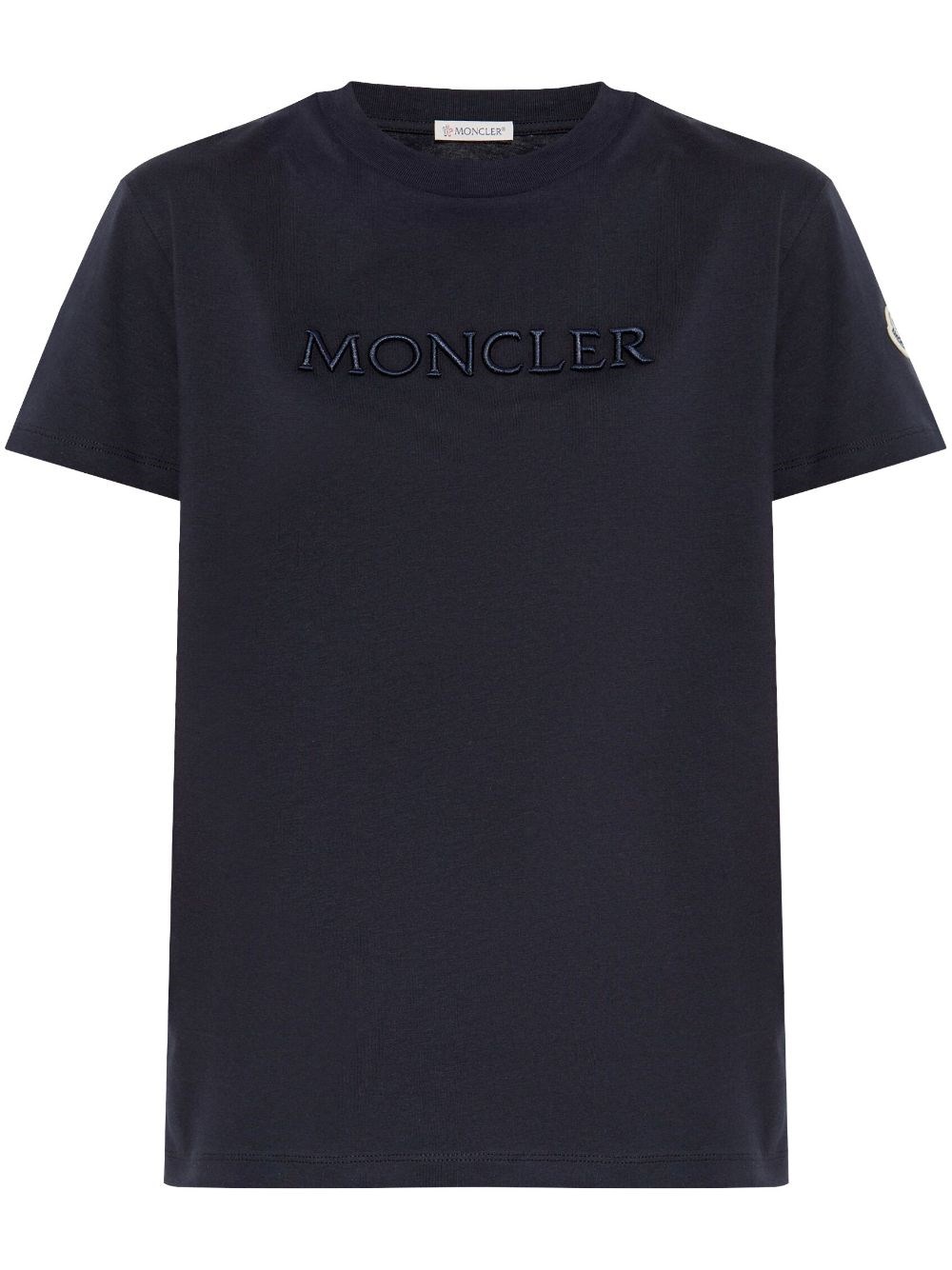 Moncler Logo Cotton T-Shirt - Moncler - Modalova