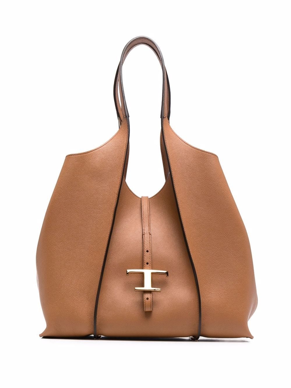 Tod's Medium T Timeless Leather Tote Bag In Buff