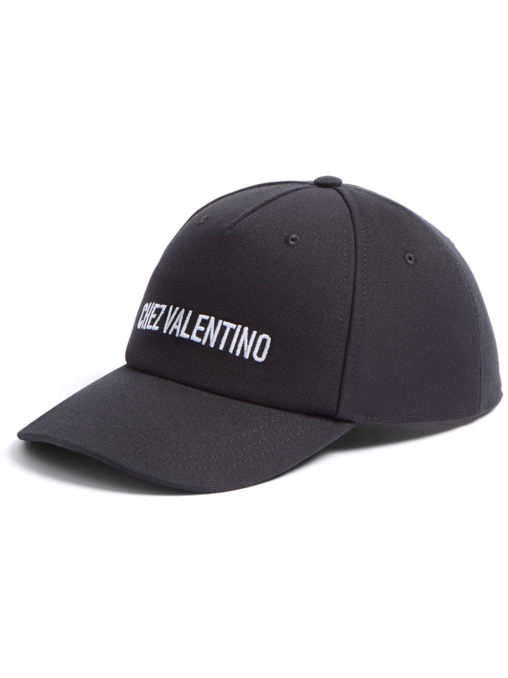 Valentino Cotton Baseball Cap With Embroidery