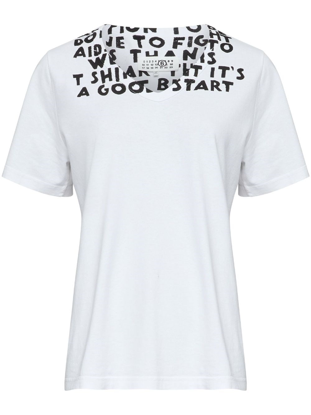 Printed Cotton T-Shirt - MM6 Maison Margiela - Modalova