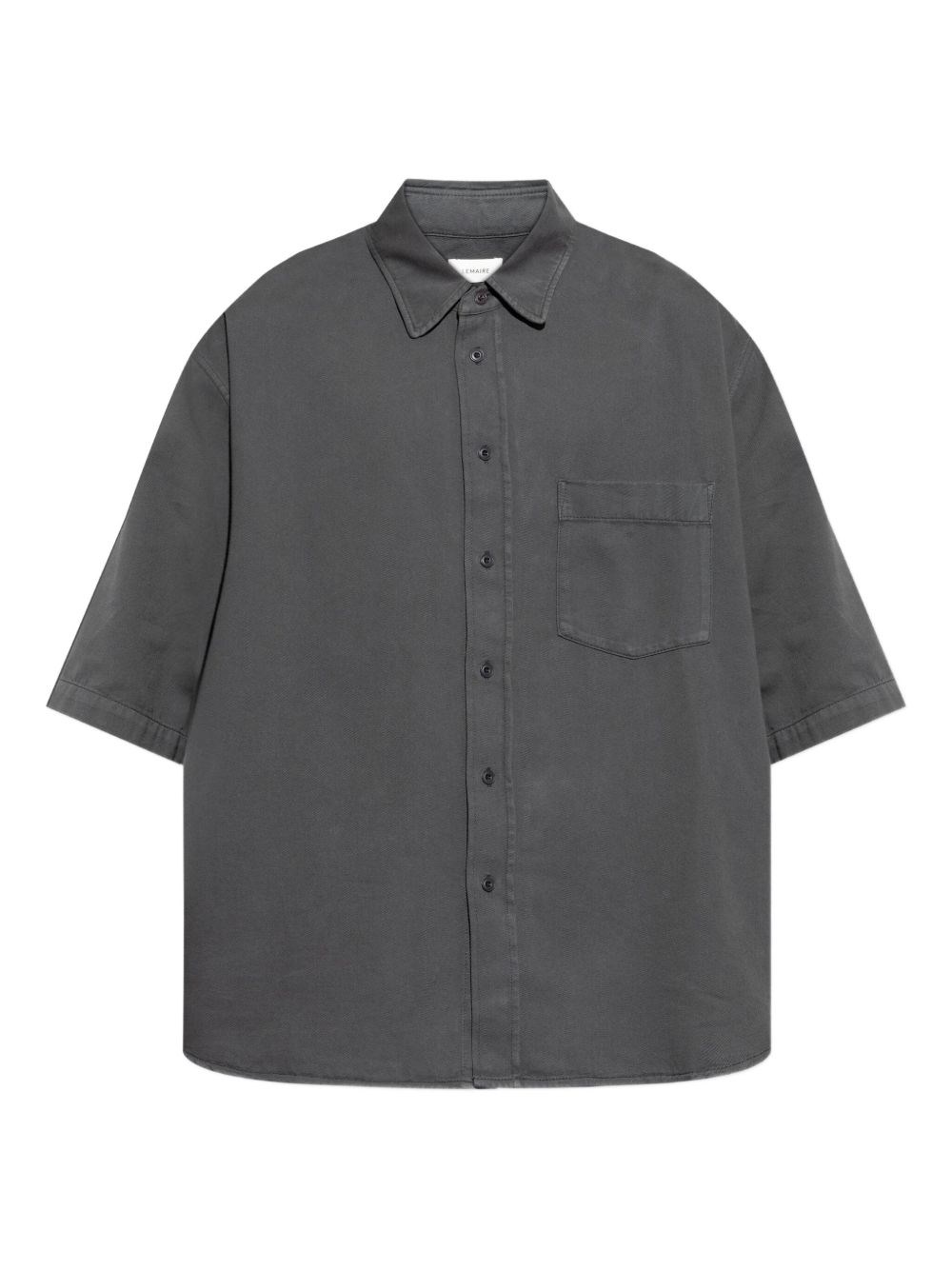 Lemaire Boxy Short-sleeved Shirt With Classic Collar