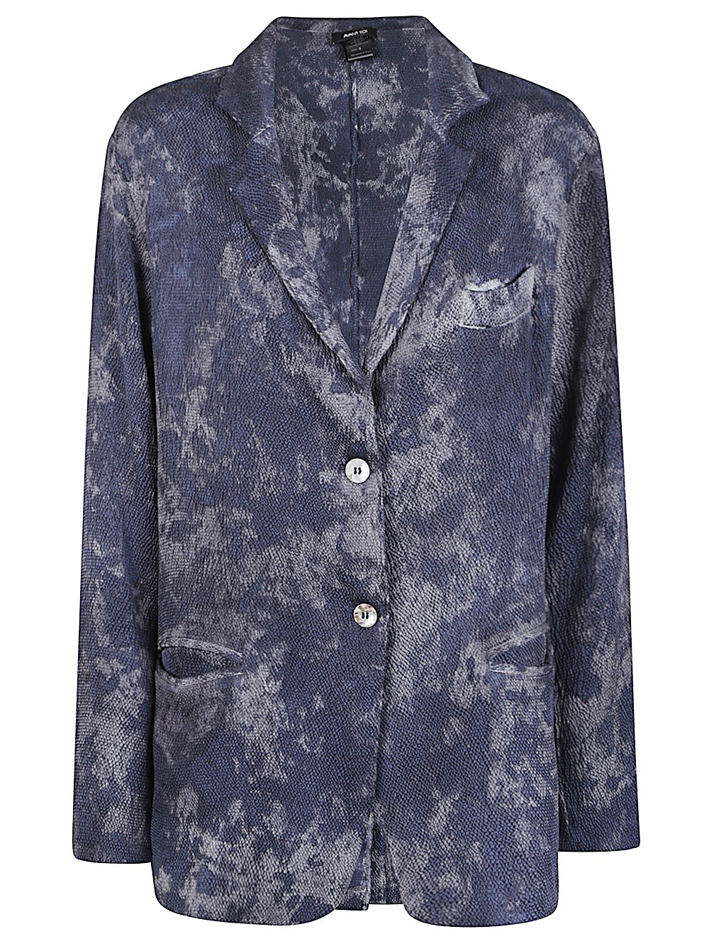 Avant Toi Silk Single-breasted Jacket In Gray