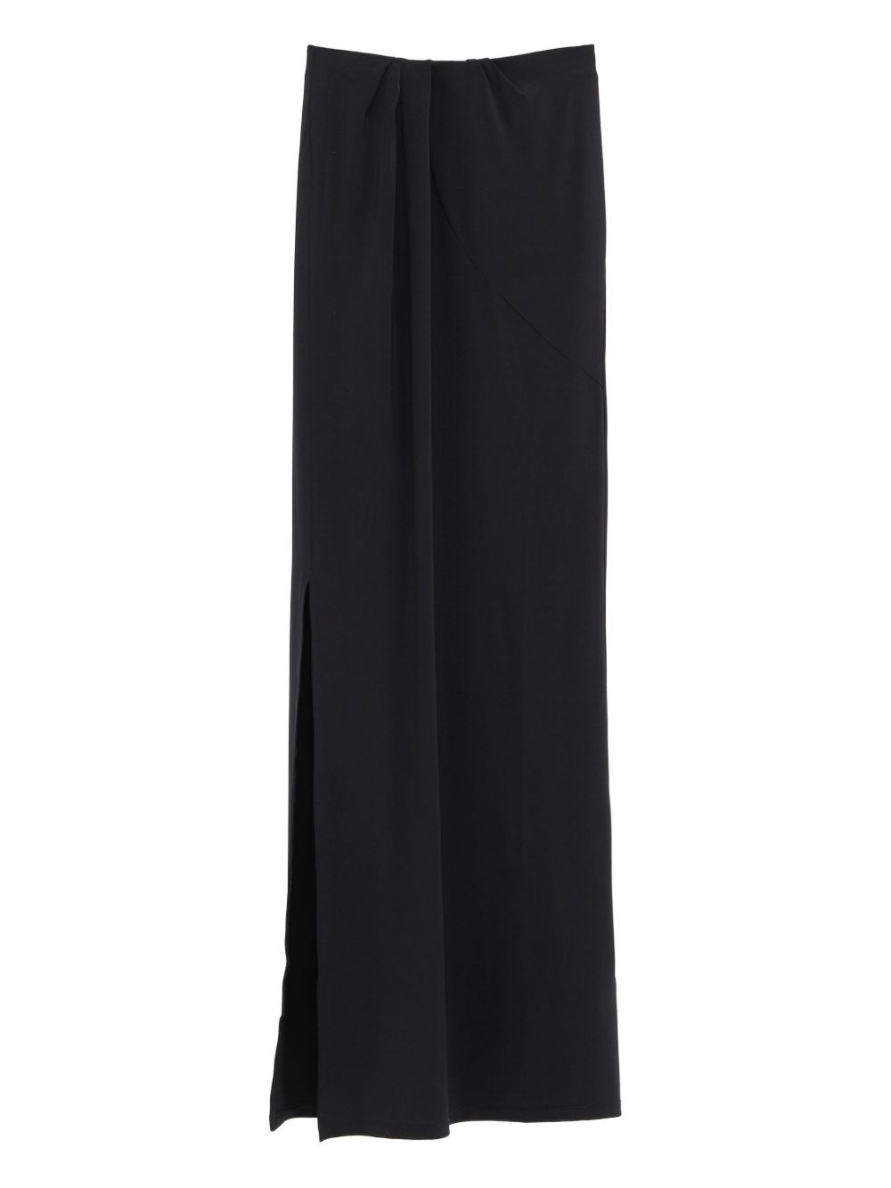 Jacquemus Floor-length Black Skirt With Subtle Side Slit