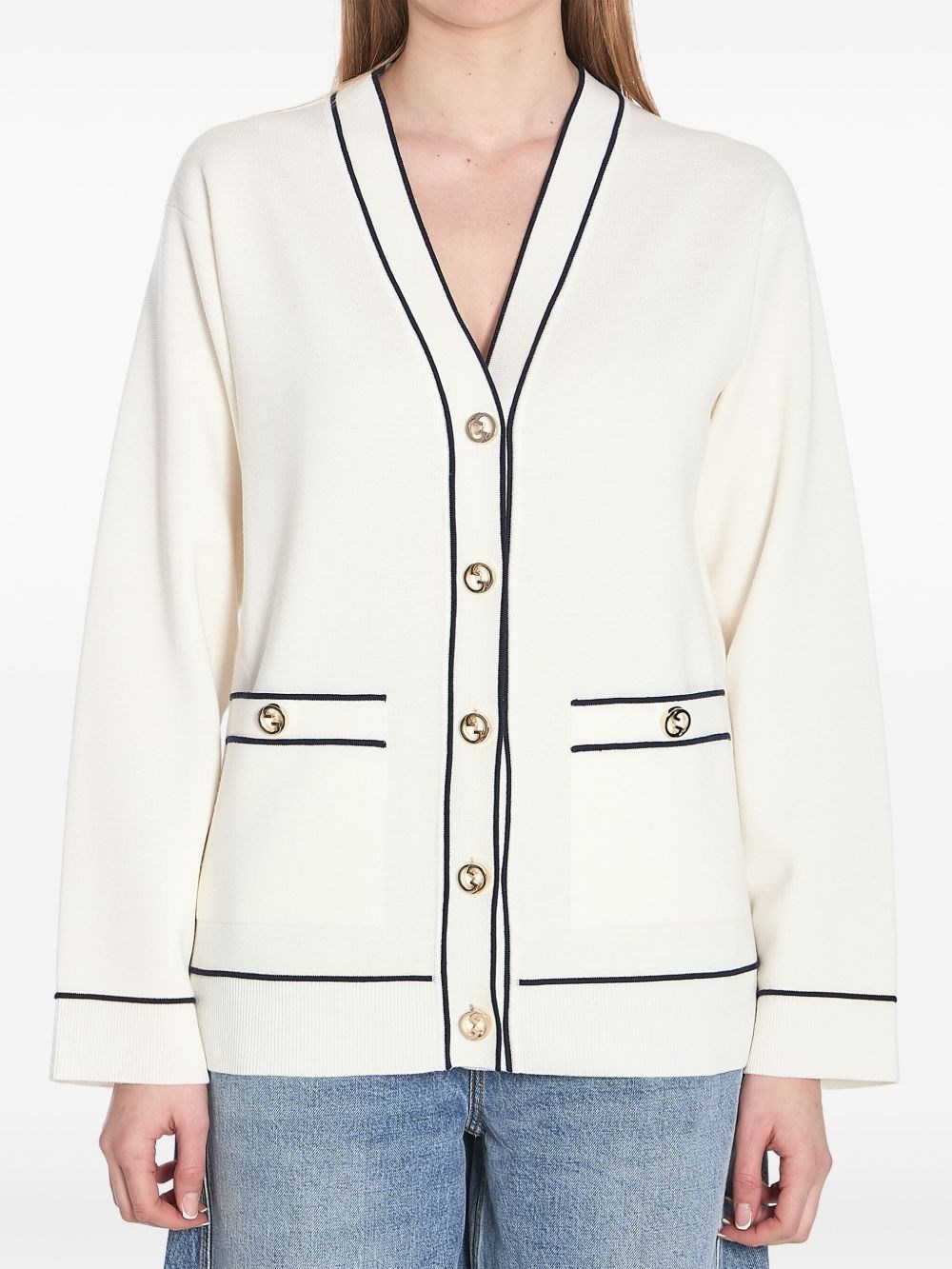 Gucci Women Fine Wool Cardigan In Multi