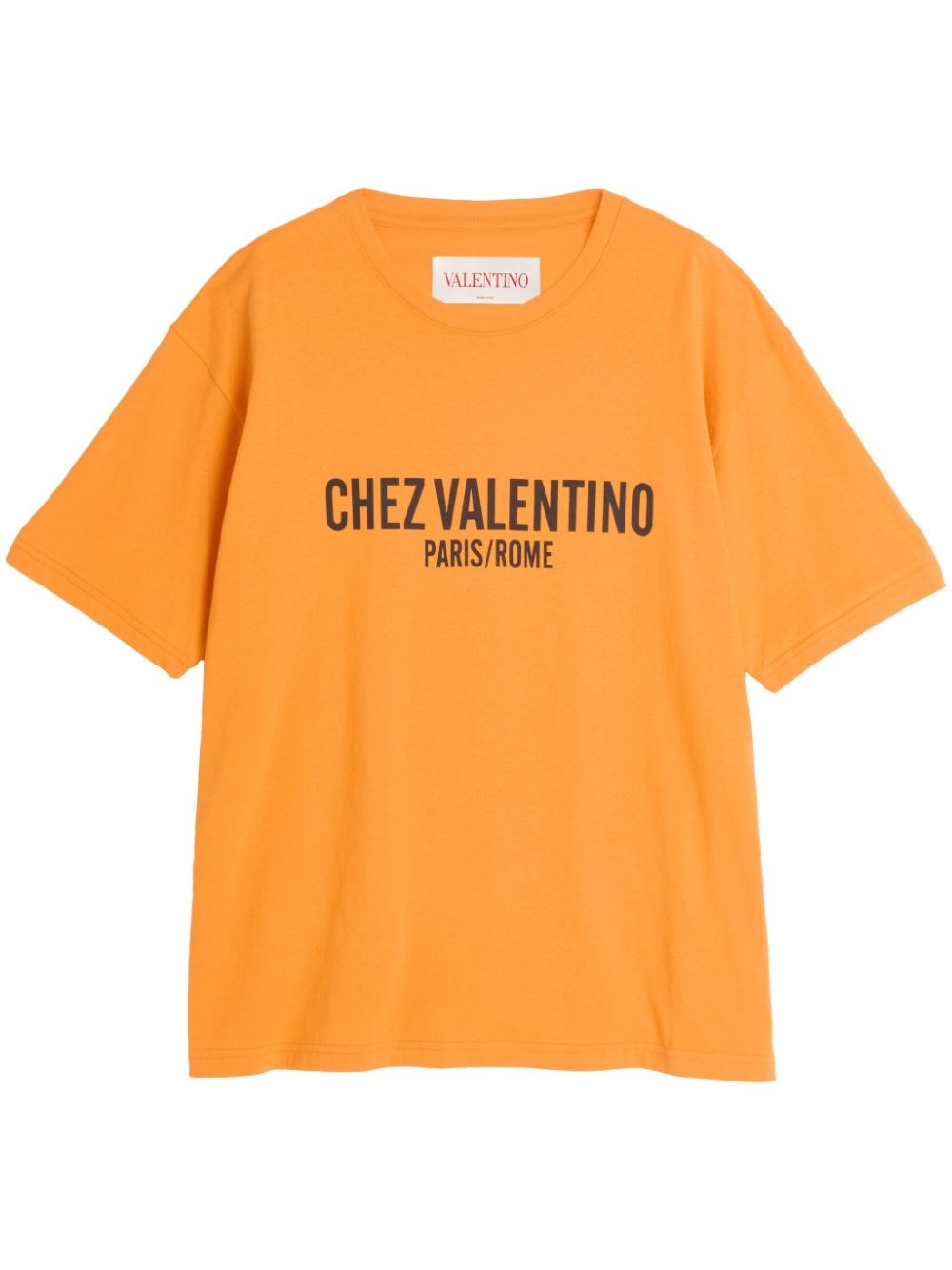 Valentino Cotton T-shirt With Chez Print